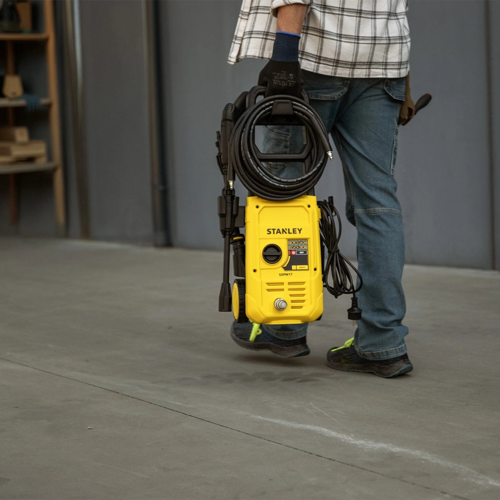 Stanley Idropulitrice SXPW17 ad Alta Pressione, per Auto ed Esterni Casa (1700 W, 130 bar, 450 l/h) Modello 2026