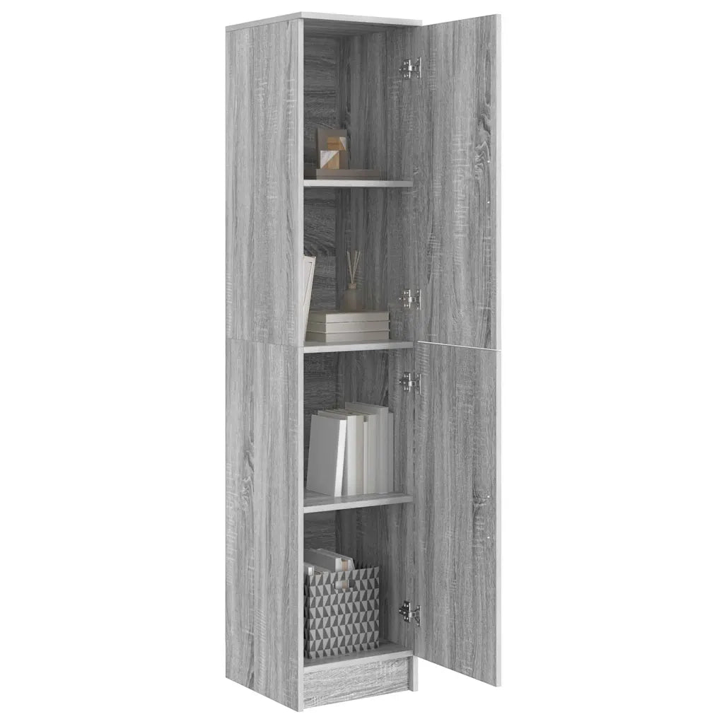 Credenza | Madia | Buffet da pranzo | Armadio da pranzo Grigio Sonoma 35 x 39 x 168 cm