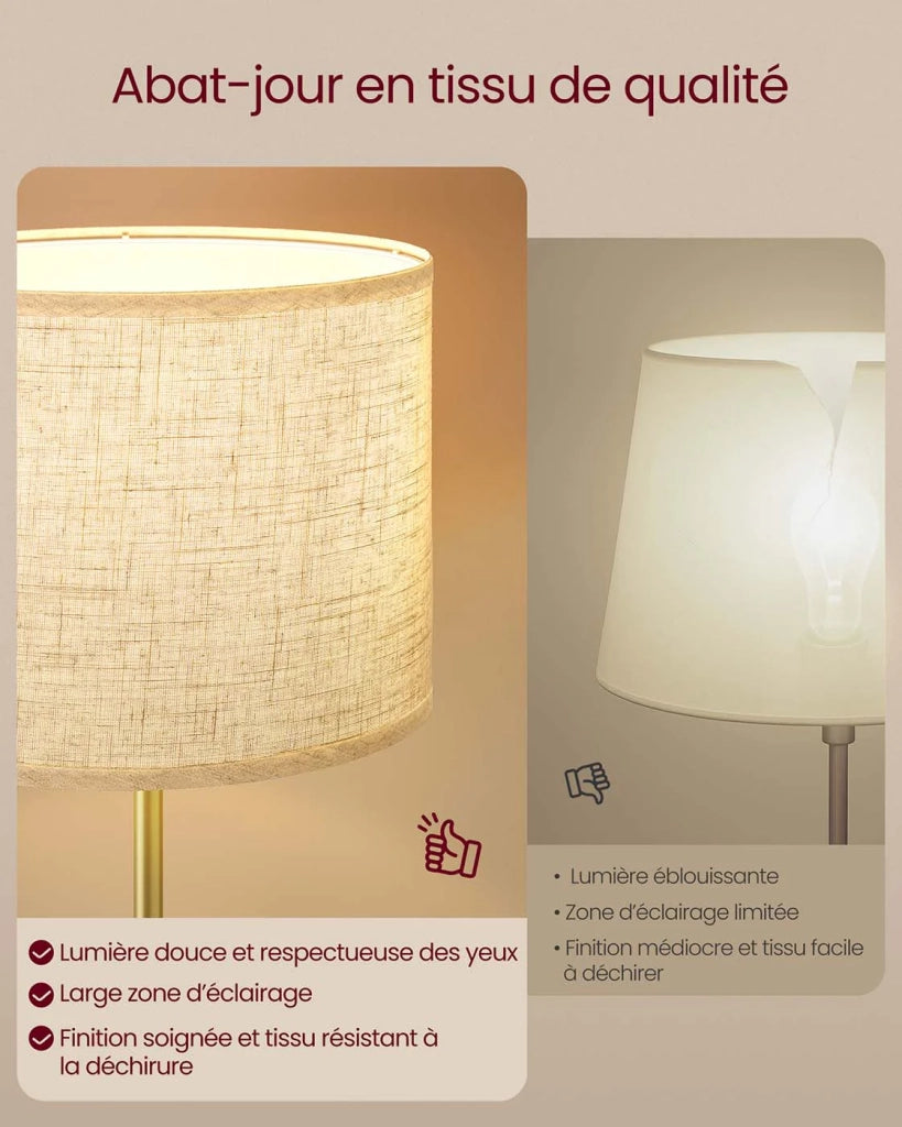 Lampada da terra altezza regolabile da 140 a 170 cm stile moderno interruttore a pedale paralume in tessuto attacco E27 oro e nero 12_0006123