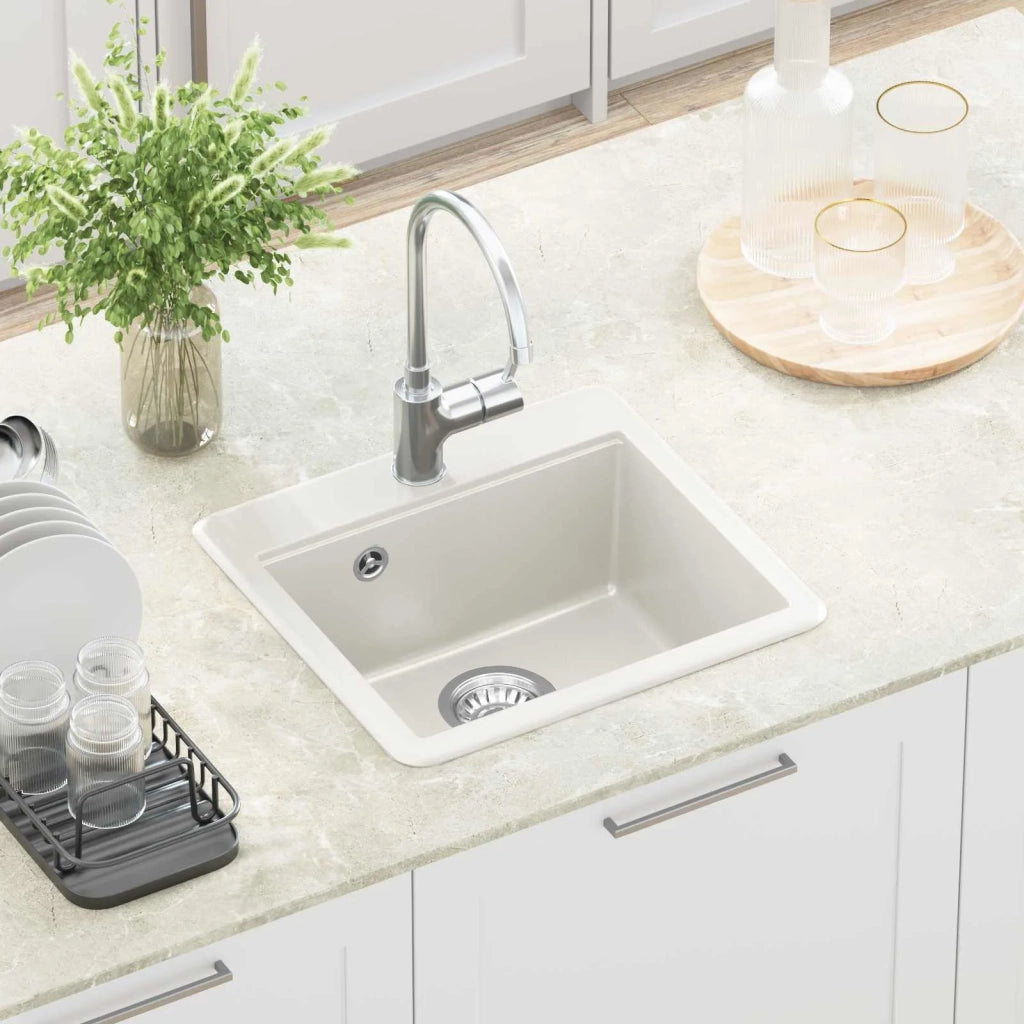 Lavello Bianco 470 x 440 mm Granito CFW9491369