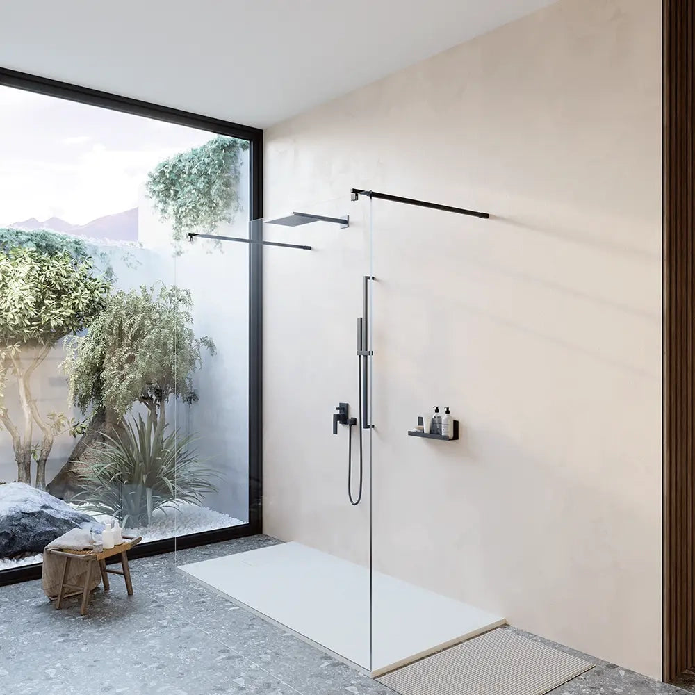 Piatto doccia 90x180 cm colore bianco effetto pietra | Samos