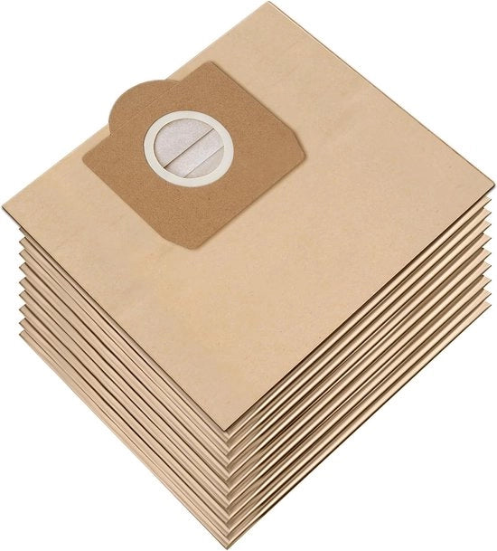 10 Pacchi - Borse per Aspirapolvere - Adatti a Kärcher 6.959-130.0 WD3 WD3P MV3 - 80*22cm - Borse per Aspirapolvere Premium - Borse di Ricambio per Filtro in Carta - Aspirapolvere Bagnato e a Secco