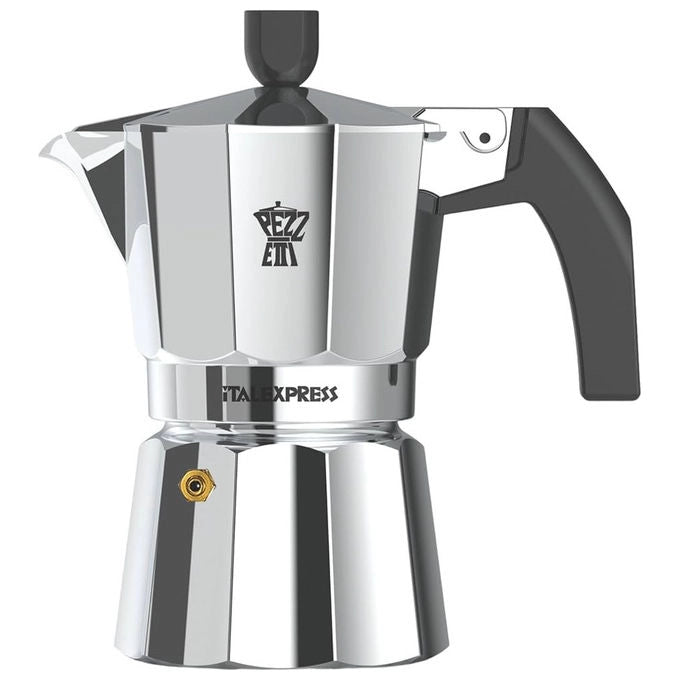 Pezzetti Italexpress Caffettiera 3 Tazze Alluminio Rossa
