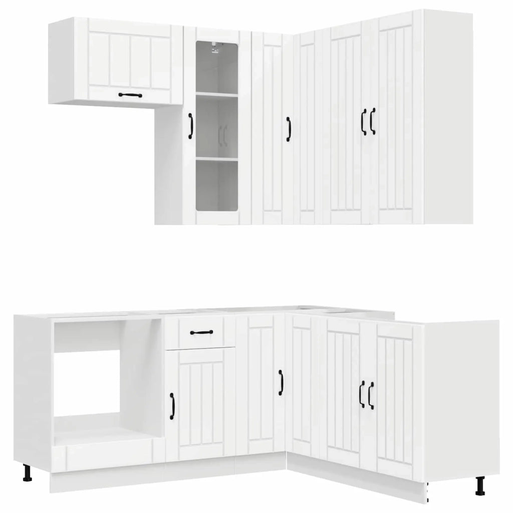 Unità Cucina LUCCA 8 pcs Bianco Legno ingegnerizzato 3438401