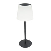 Lampada solare LED ricaricabile 2W con pannello solare 0,7W, batteria 3,7V 1200mAh, USB 5V 1A, IP65, per esterni, 3000K, Nero