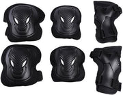 Protezione sportiva - Protezioni ginocchia 37,5*16cm - Protezioni gomiti 33*12,5cm - M - idonee per 43-70 kg - idonee per bambini da 11 anni a adulti - protezioni gomiti, protezioni polsi, attrezzatura protettiva
