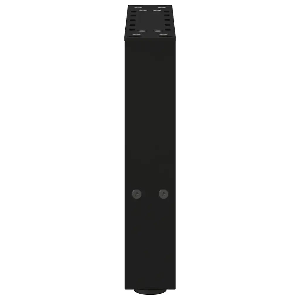 Gambe per Tavolino da Caffè Nere 2 pz 40x(30-31) cm Acciaio 4013256