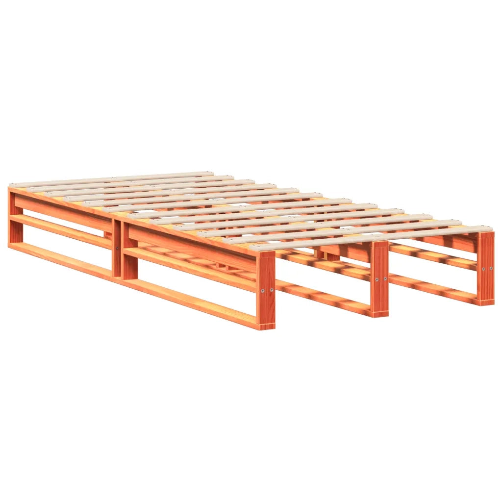 vidaXL Letto senza Materasso Marrone Cera 90x190 cm in Legno di Pino