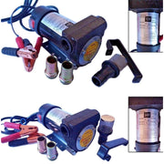 Trade Shop - Pompa Travaso Elettrica Carburante Acqua Olio Diesel 12v 200 Watt Auto Barca -