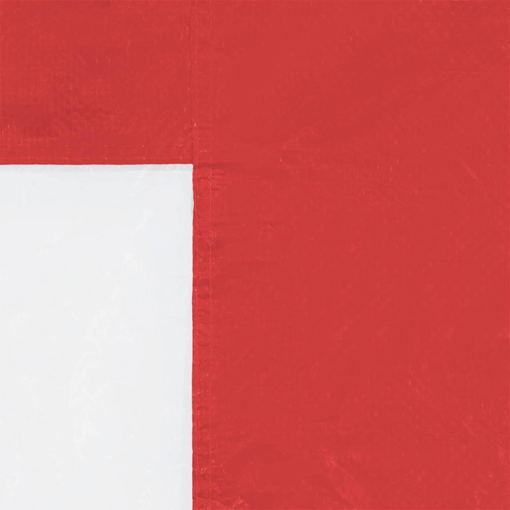 Parete per tenda da festa 2 pcs 400 x 195 cm Rosso PE e Acciaio