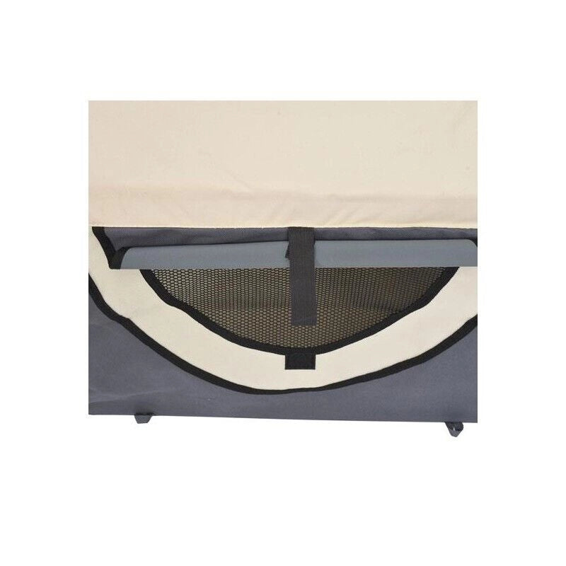 TRASPORTINO PER CANI E GATTI PIEGHEVOLE 46 X 36 X 41 CM COLORE GRIGIO