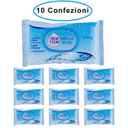 Fresh & clean salviette igienizzanti detergenti milleusi classic 10 confezioni da 72 salviette