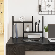 Organizzatore da Scrivania Rovere Nero 50x15.5x35.5 cm