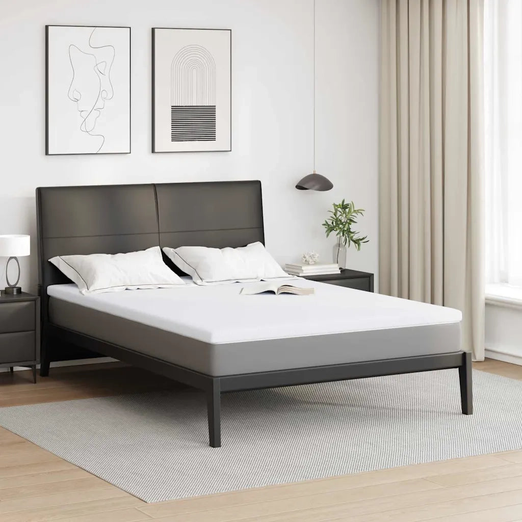 Topper per materasso Bianco 140 x 200 cm Tessuto Jacquard CFW2661449