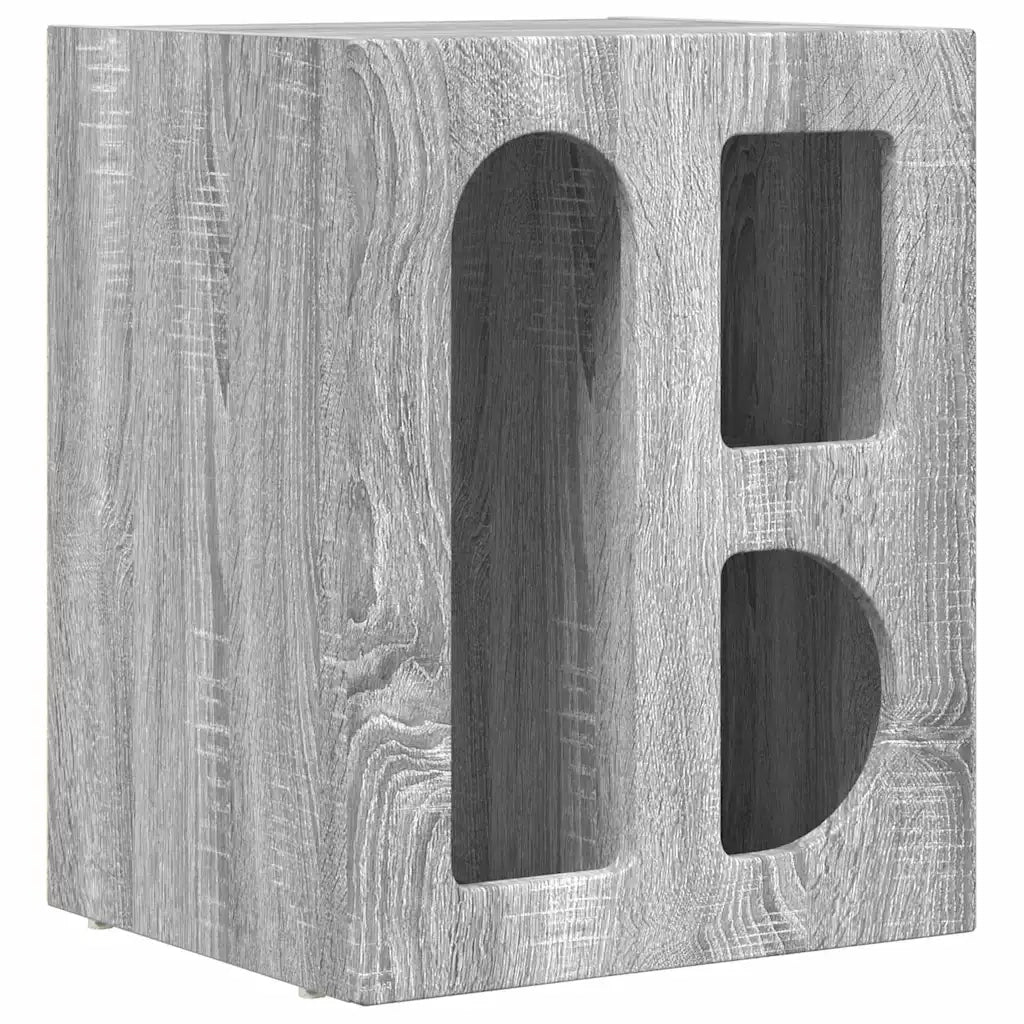 Comodino 2 pcs Grigio Sonoma 40 x 35 x 50 cm Legno multistrato