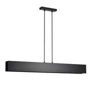 Lampada a sospensione Gentor in acciaio nero opaco