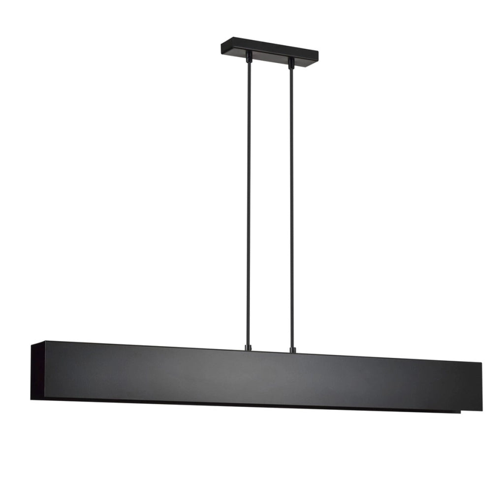 Lampada a sospensione Gentor in acciaio nero opaco