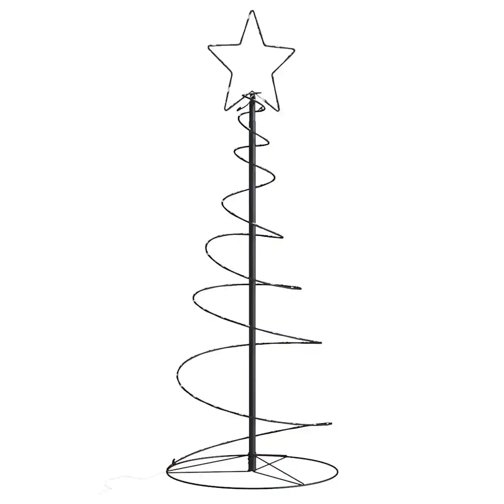 Albero di Natale | Decorazioni natalizie a LED 80 LED Bianco Caldo 120 cm