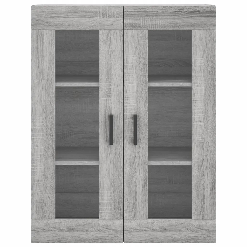 Credenza Grigio Sonoma 69,5x34x180 cm in Legno Multistrato 3198727