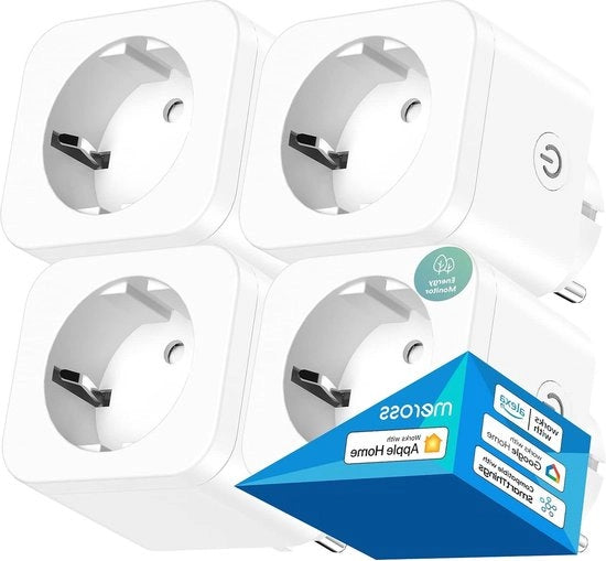 Dispositivo di controllo della corrente con connessione Wi-Fi per HomeKit Apple - misura il consumo di corrente 16 A - compatibile con Alexa e Google Home - controllo vocale e timer