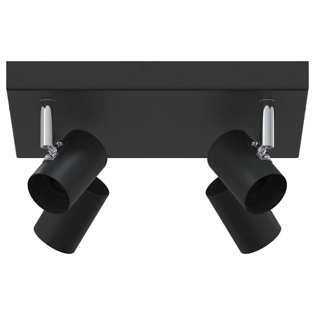 Faretto da soffitto orientabile dal design moderno per interni 26,5 x 26 x 11,5 cm metallo nero 02_0058294
