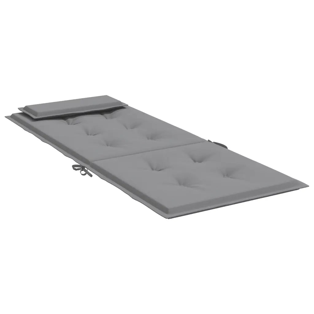 Cuscini per Sedia Schienale Alto 4 pz Grigio Tessuto Oxford 361878