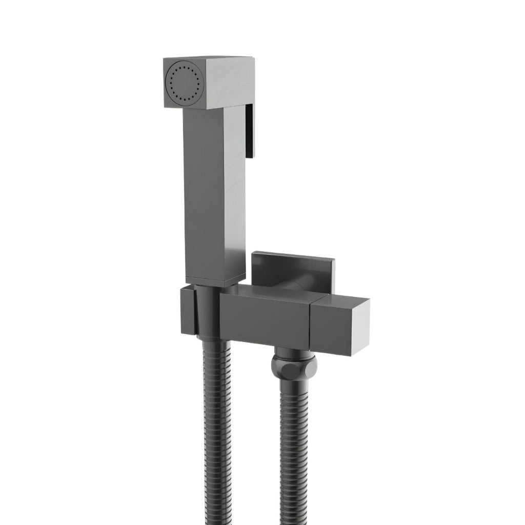 Idroscopino wc doccetta ottone portatile shutoff monogetto con leva ogomondo kit *** finitura- canna di fucile quadro...