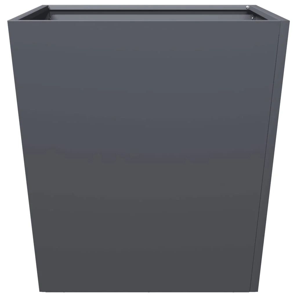 Fioriera rialzata per piante fiori giardino terrazze set da 2 50 x 50 x 50 cm acciaio antracite 02_0038988