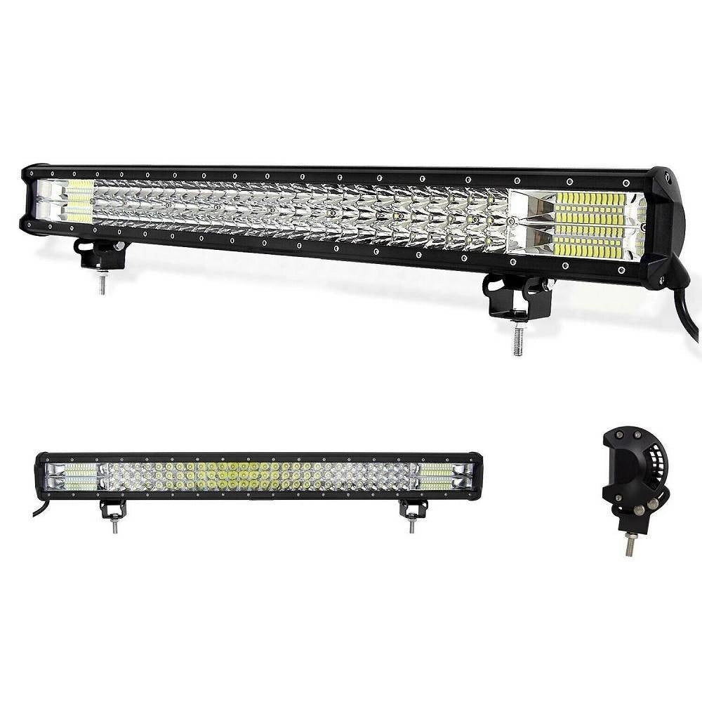 Trade Shop - Faro Barra Supplementare Profondita Auto Fuoristrada 12v 24v 96 Led 288 W 6000k -
