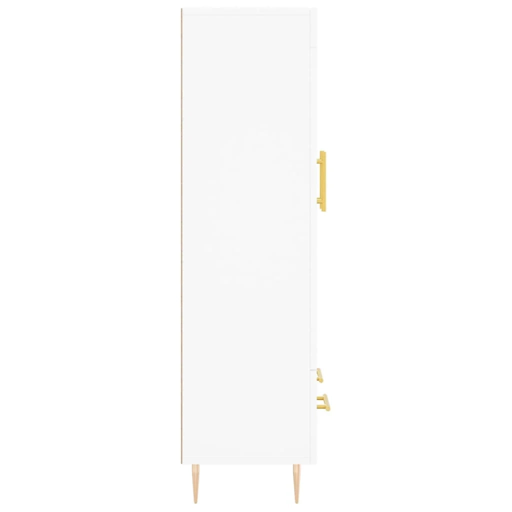 Buffet credenza cassettiera mobiletto mobile contenitore organizer cucina soggiorno salotto alto 69,5 x 31 x 115 cm legno ingegnerizzato bianco 02_0032503