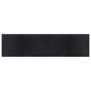 Tappeto del soggiorno | Tappeto Rettangolare Nero 100x400 cm in Bamb¨´