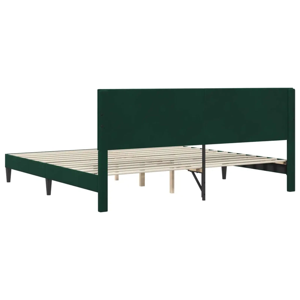 Struttura del letto Verde Scuro 180 x 200 cm Velluto 42027681