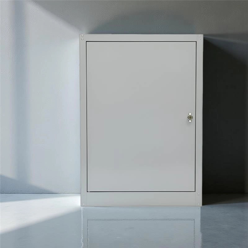 ARMADIO BASSO IN METALLO CON 1 ANTA E 1 RIPIANO 60 X 40 X H84 CM