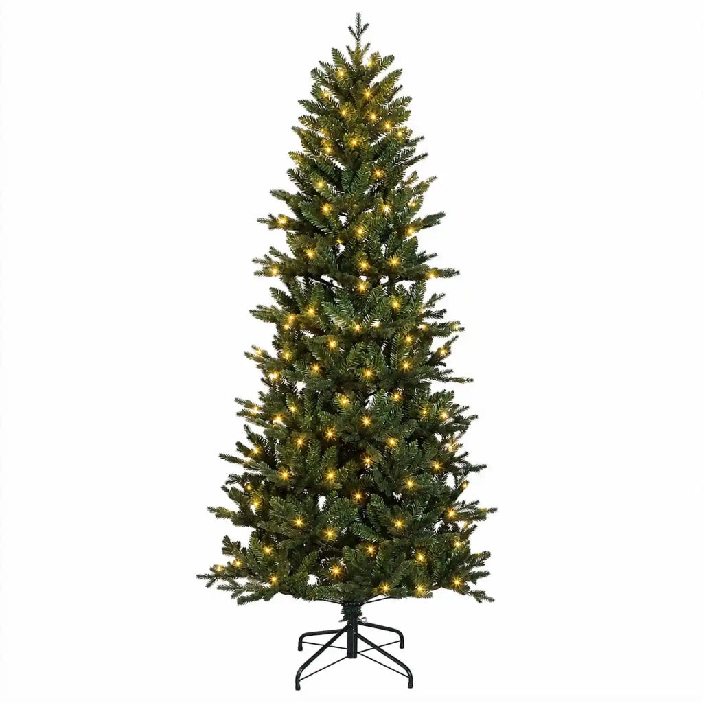 Albero di Natale Artificiale con Rami Pieghevoli 240 cm 300 LED 3466242