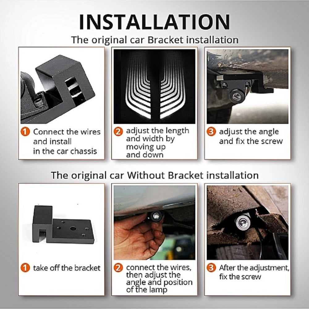 Trade Shop - Kit Proiettore Led Angel Illuminazione Portiere Anteriori Auto Luce Led Bianca -