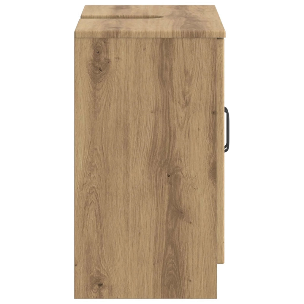 Armadio per Lavabo da Bagno UTRECHT Rovere Artigianale 897674