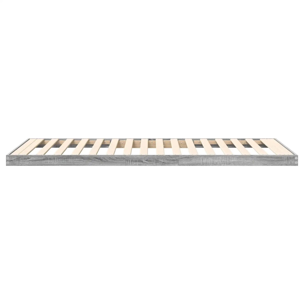 Struttura letto a terra Grigio Sonoma 100 x 200 cm 893553