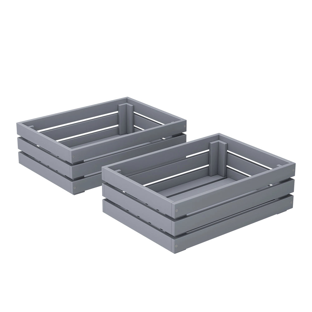 Vicco Cassetto Grigio Set di 2