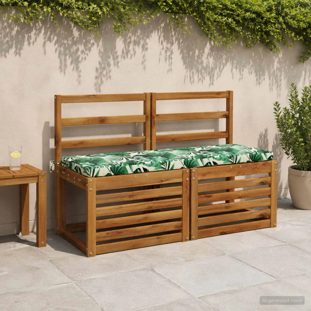 Cuscino per panchina SOEST 100% Poliestere Motivo a Foglie 948836