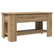Tavolino salotto | Tavolino da caff¨¨ | Tavolino da Soggiorno Rovere Artigianale 101x49x52 cm in Truciolato