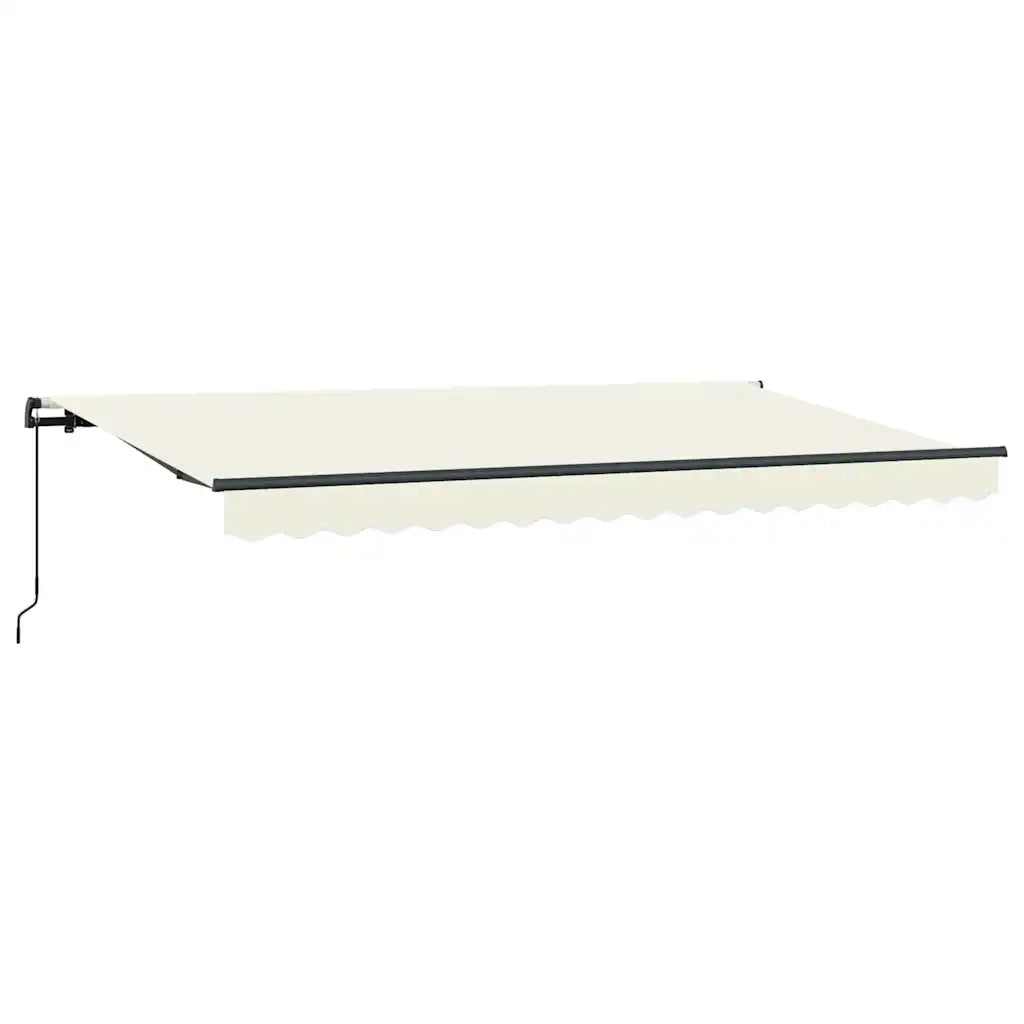 vidaXL Tenda Retrattile Crema 350 x 200 cm Poliestere e Alluminio