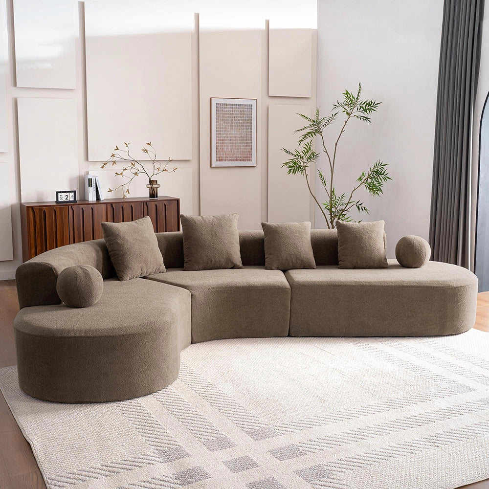 Divano a nuvola senza struttura - Xylo - 327 cm - Modello L, comodo, non assemblato