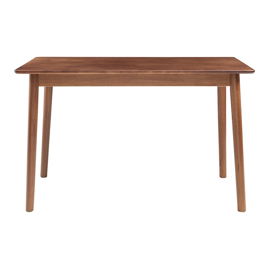 Tavolo da Pranzo Klijori Tavolo da Cucina in Legno di Hevea 120x70 cm Effetto Noce [en.casa]