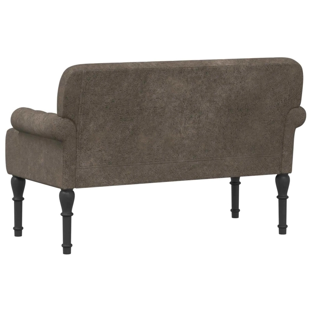 Loveseat con bottoni imbottiti Grigio Scuro 120 x 65 x 78 cm 42041841