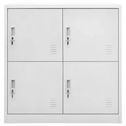 Armadietto con Chiave Grigio Chiaro 90x45x92,5 cm in Acciaio 336432