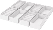 Set di 8 organizzatori per capi, 30 x 15 x 9 cm Sistema di organizzazione per Pax Organizer, abbigliamento per bambini, calze, pannolini, bianco