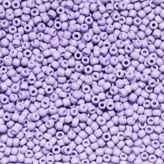 Kralen lavanda 3mm per 100 gram, 3600 pezzi, 8/0 per la creazione di accessori, collane, bracciali e orecchini.