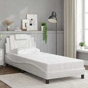 Giroletto con Testiera Bianco 90x200 cm in Similpellecod mxl 115080