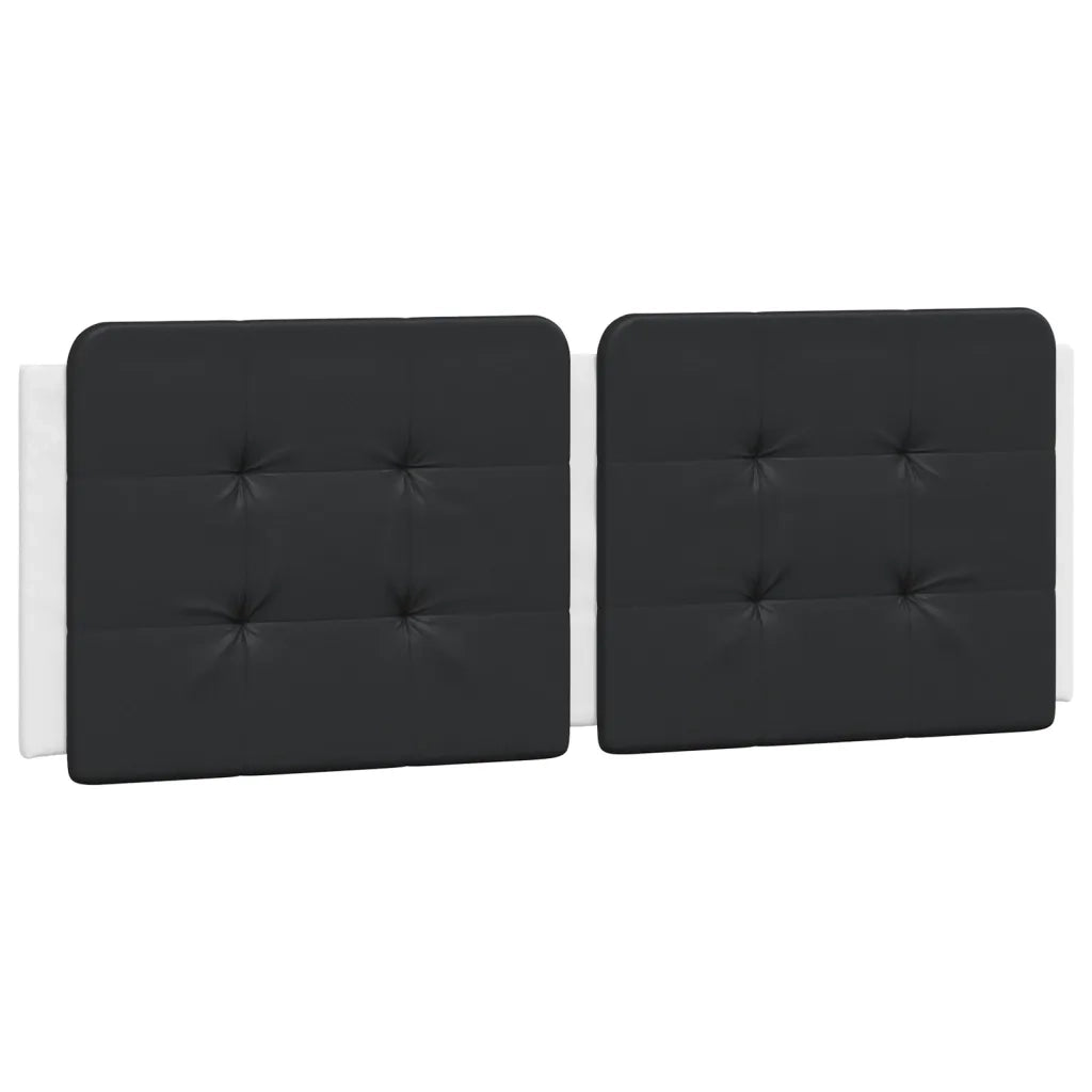 vidaXL Letto con Materasso Bianco e Nero 140x190 cm in Similpelle