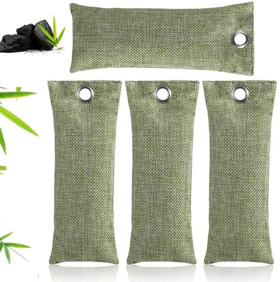 Deodorante per scarpe con carbone attivo - assorbimento naturale - riutilizzabile - eco-friendly - 16,5 x 6 cm - assorbente di odori